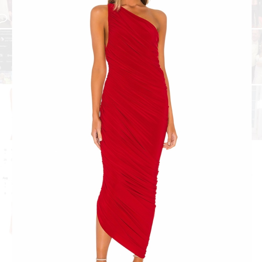 Norma Kamali Diana Gown- Red- Worn Once